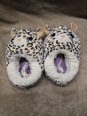 Squishmallow Plush Leopard Print Slippers